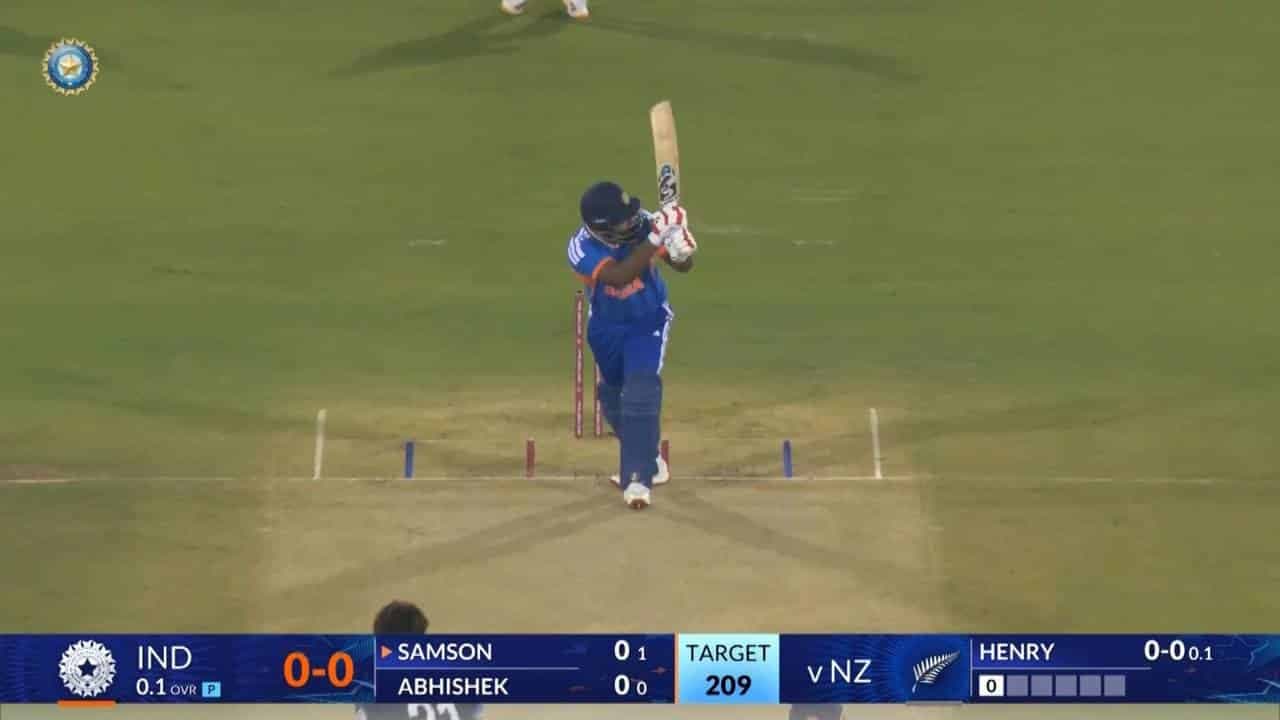 IND vs NZ 2026, 2nd T20I: Sanju Samson Six